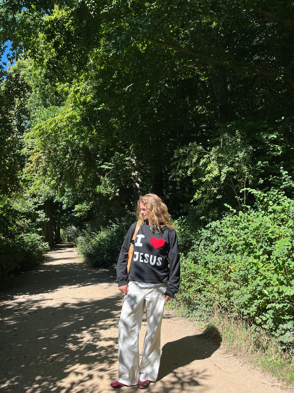 I love Jesus patchwork sweatshirt